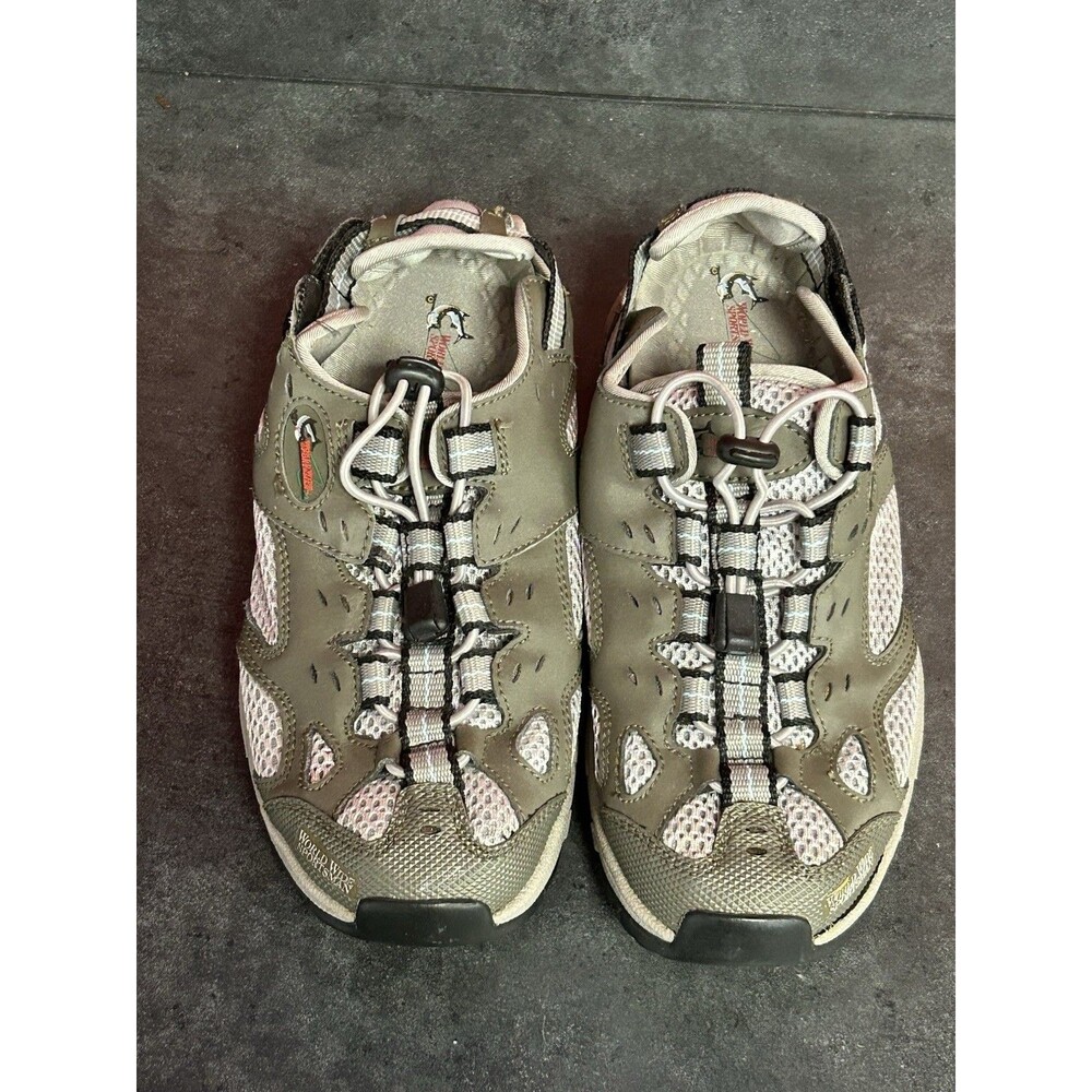 World Wide Sportsman Mens River Rat Water Shoes Bungee Lace Size W 7.5